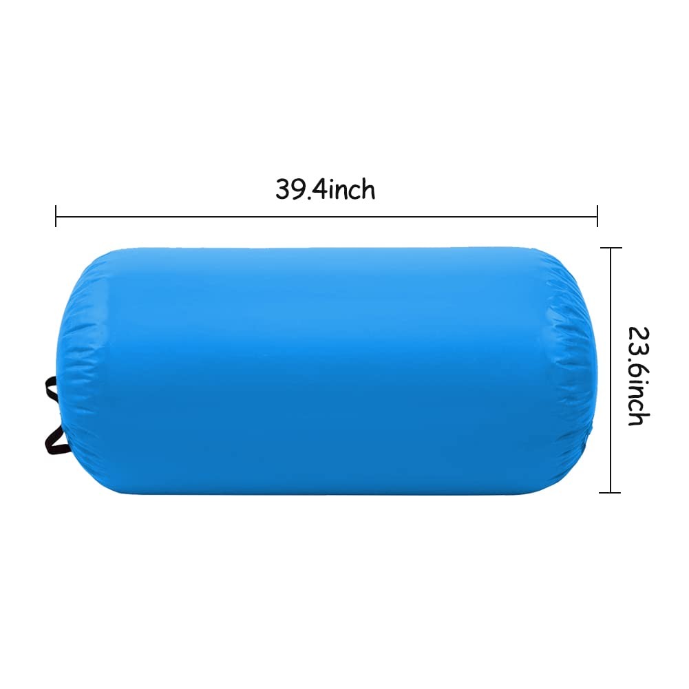 Air Barrel Back Roller Inflatable Tumbling Mat with Electric Pump,Tumble Trac...