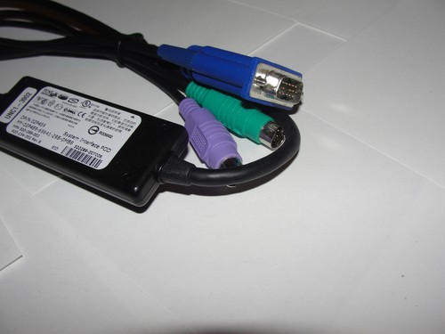Dell Poweredge PS/2 Server Interface POD SIP VGA RJ45 KVM Cable 02P459 3R873 - Picture 3 of 6