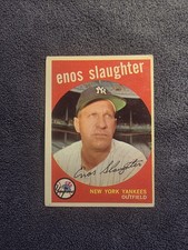 1959 Topps #155 Enos Slaughter HOF Yankess *WNYHobby*