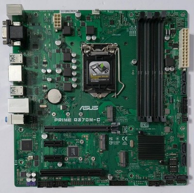 ASUS PRIME Q370M-C LGA1151 MOTHERBOARD 9th/8th Gen CPU with IO Shield