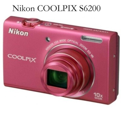 90%New Nikon COOLPIX S6200 Digital Camera W/SD Card Charger Battery Fully Tested