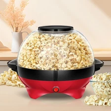 Popcorn Machine, Nonstick Plate , Electric Stirring with Quick-Heat Technology