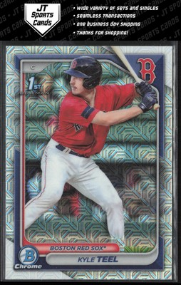 #ad #ad 2024 Bowman Kyle Teel BCP 48 1st Mojo Refractor Chicago White Sox $3.19