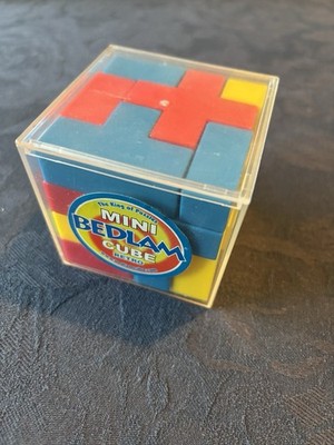 Retro BEDLAM CUBE Tetris 3D Puzzle Spiel in Box