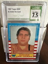 1987 Topps WWF Andre the Giant #2 CSG 7.5 NM+