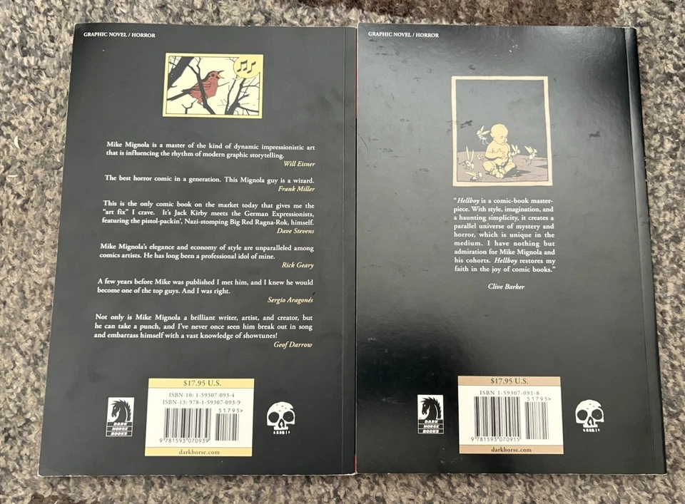 Lote Hellboy TPB volúmenes 3 4 5 8 9 10 Dark Horse Mike Mignola novela gráfica Foto 4 de 4