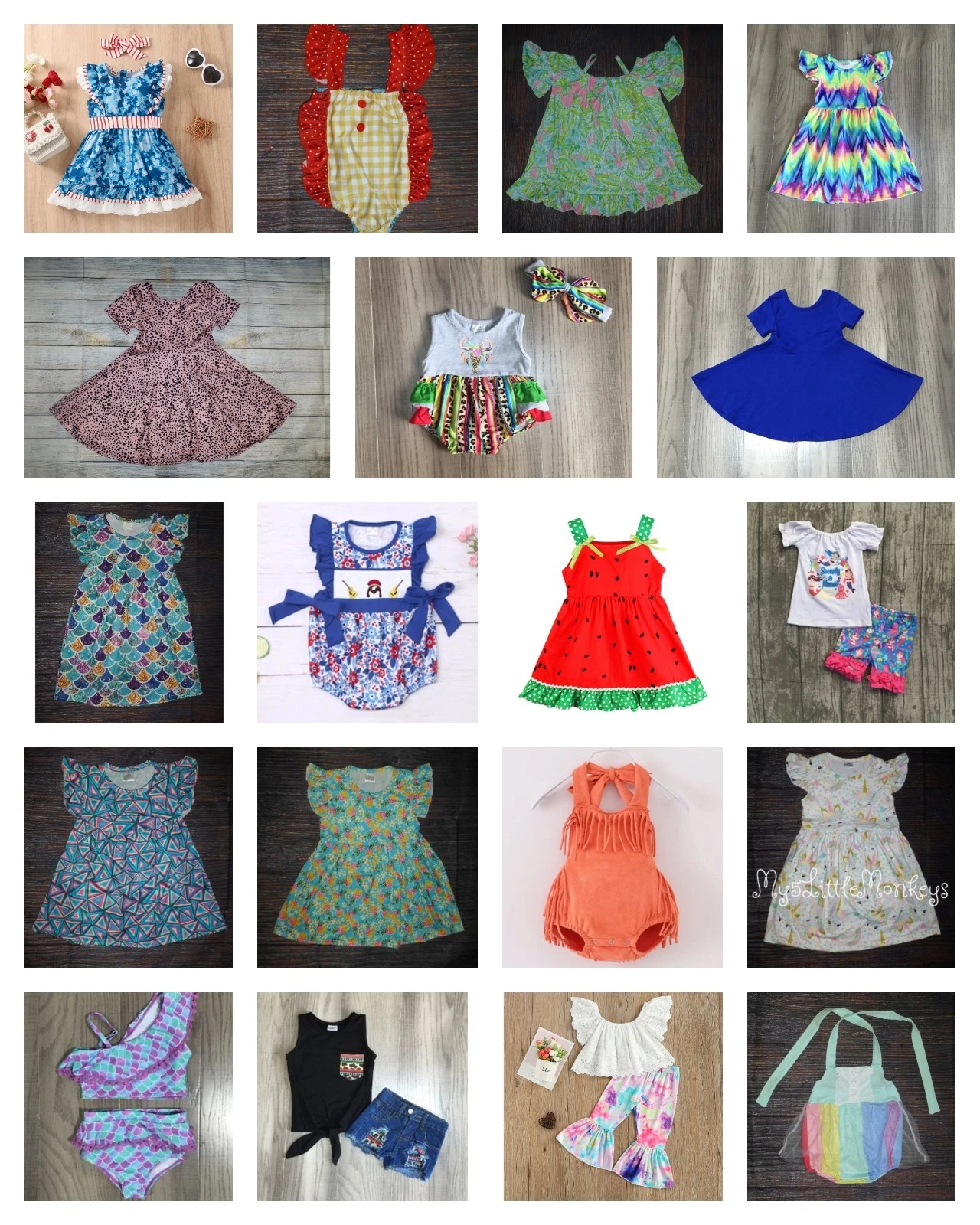 NEW Baby Girls Spring Summer Clothes Lot 12-18 M Boutique Wholesale