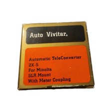 Vivitar Automatic Tele Converter 2X-5 for Minolta SLR Mount W Meter Coupling NOS