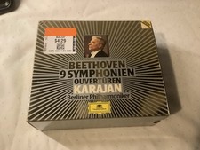 Beethoven 9 Symphonien ouverturen Karajan 6 CD boxset - 1984