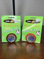 Vintage ProYo II Yo Yo Lot 2 New Sealed On Card Viva Sports System