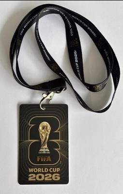 FIFA Official World Cup 2026 Fan ID Pass Card Lanyard Necklace