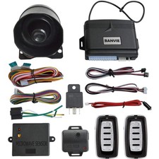 Car Alarm System, Security Antitheft Alarm Systems with Keyless Entry, with M...