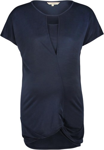 Noppies Damas Camiseta Manga Corta Camisa Adriana Maternidad, Azul Marino, 34/XS - Imagen 4 de 4
