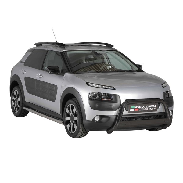 FrontbüGel FrontschutzbüGel FüR Citroen C4 Cactus 2014-2020 ø63Mm Stahl Schwarz-image