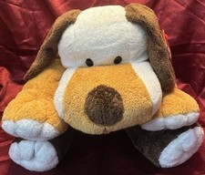 2004 TY PLUFFIES Plush WHIFFER DOG Brown White Tan Beanie New With Tags See Pics