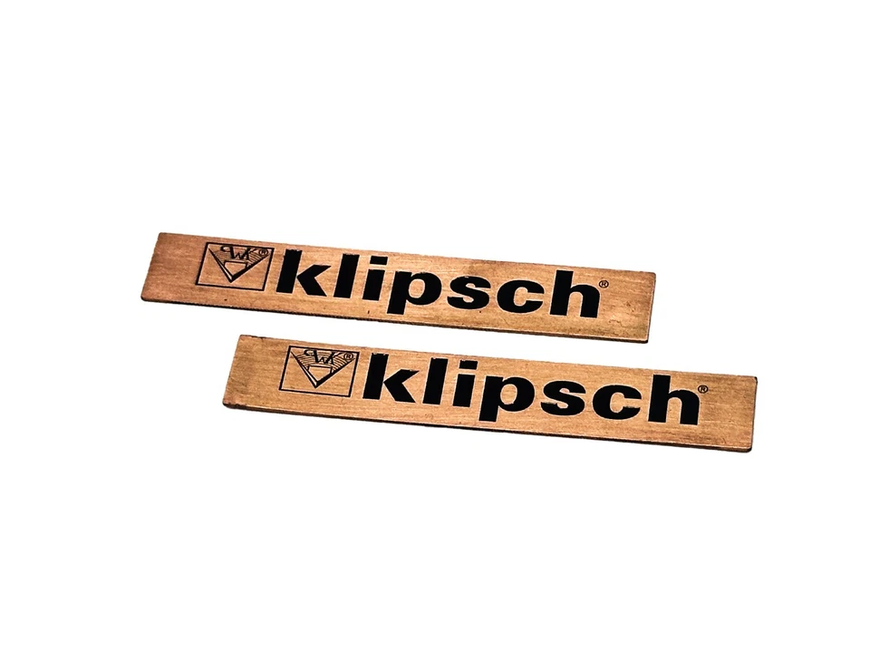 [New] Klipsch Badge Logo Emblem-Solid Copper Look, Pair for Speakers - Image 3 of 4