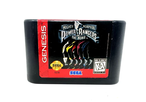 Mighty Morphin Power Rangers The Movie SEGA Genesis Tested FREE Shipping