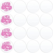 20 Pieces Clear Circle Acrylic Sheet 4 Inch Plexiglass Disc Transparent Round...