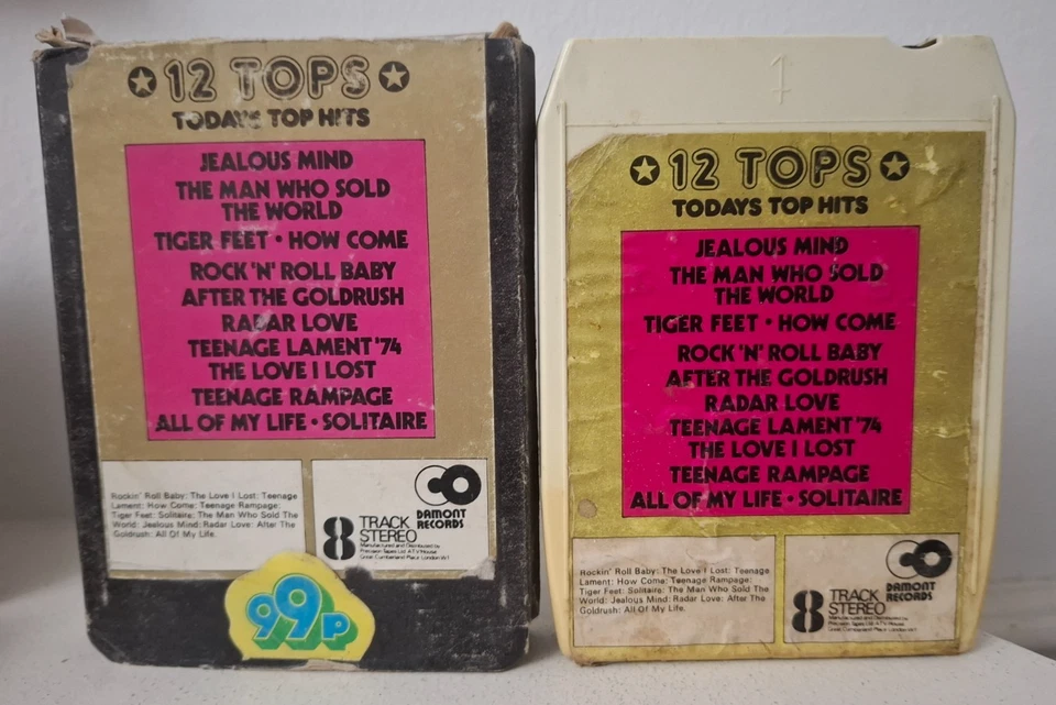 8 TRACK TAPE - 12 TOP HITS - TEENAGE RAMPAGE ETC - 8 TRACK CARTRIDGE - Image 1 of 1