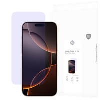 Panzerfolie Schutzglas Apple Iphone 16 Pro Displayschutz - Cazy - Blau