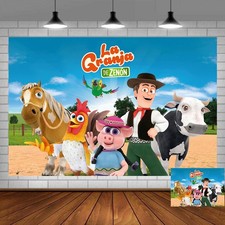 Zenon the Farmer Party Supplies Backdrop Banner Poster Vinyl Birthday Gift 5x3ft