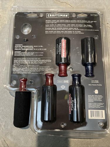 NOS Sears/Craftsman USA 5Pc Grip-N-Drive Screwdriver Set 41745 - Picture 2 of 8