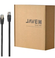 JAVEX CAT6 FTP Outdoor (164FT) Ethernet Cable, 23AWG CCA Patch Cord, 50m, Black