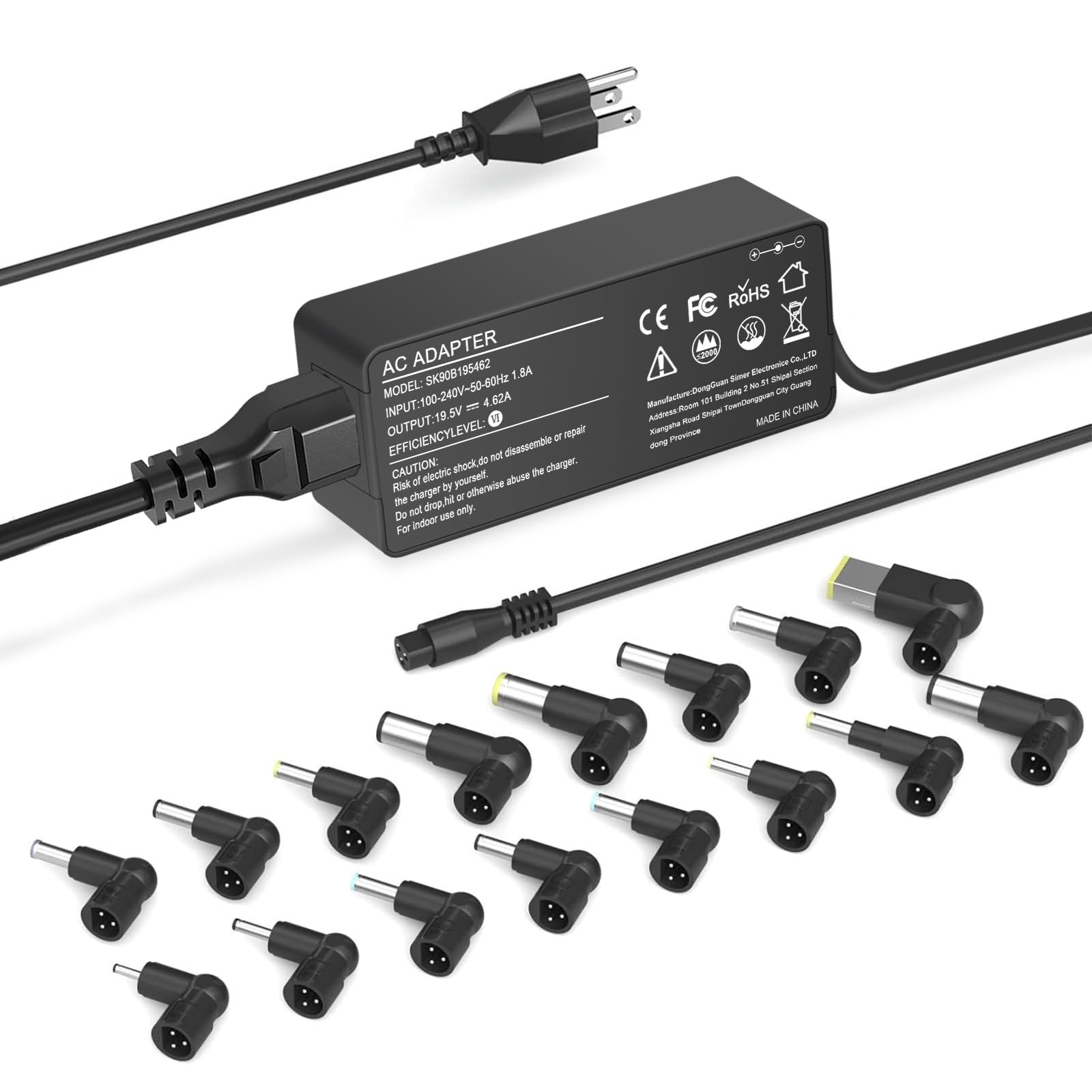 Laptop Charger Compatible With Hp Dell Lenovo Acer A...