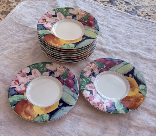 10 Mikasa Maxima Exotic Garden CAK26 Super Strong Fine China 6 3/8" Untertassen - Bild 10 von 10