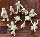 Marx Doll House Figures & Kitten Set of 10 Figures