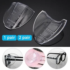 Clear Universal Flexible Protective Side Shields for Eye Glasses Safety Eyewear