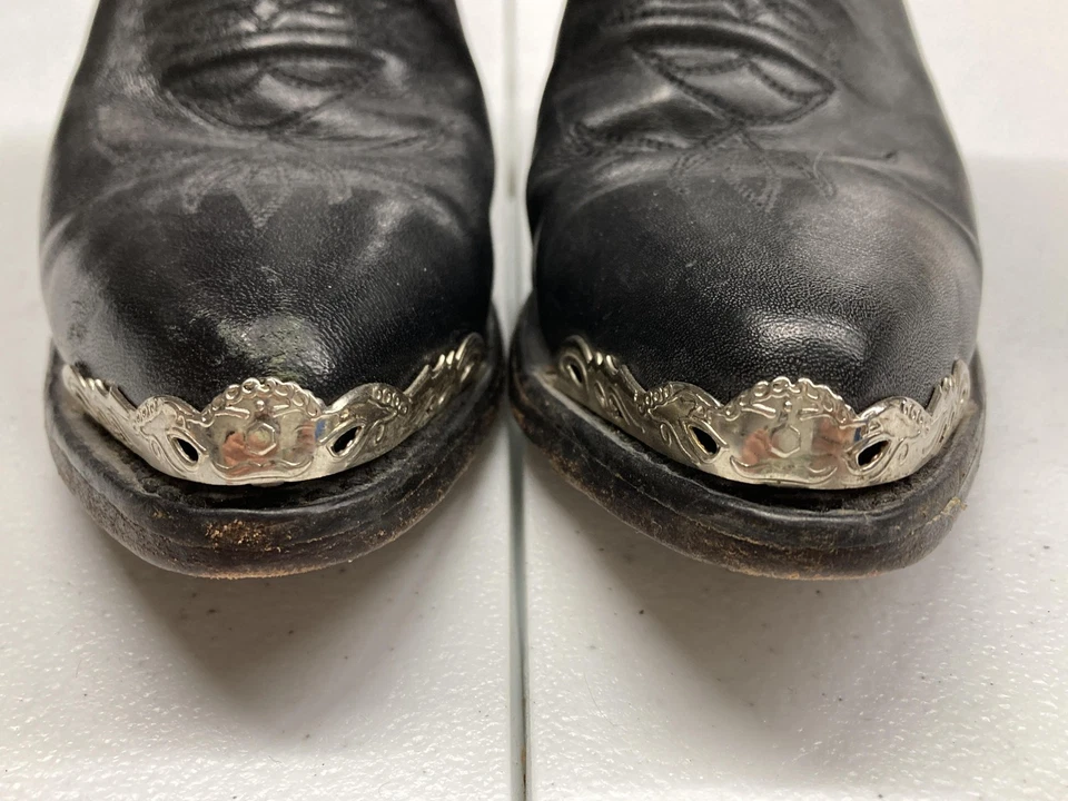 Boulet Boots Womens Size 9 Black Western Cowboy Pointed Toe Canada - Image 2 of 4