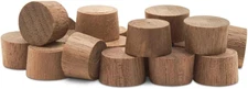 Woodpeckers 3/8 Inch Walnut Wood Flat-Head Plugs for Furniture Screw Holes - Pac