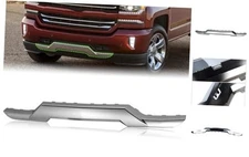 Chrome Front Bumper Skid Plate Panel Lower Cover Face Bar Compatible with 2016 