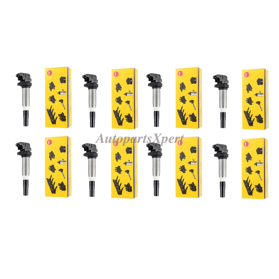 12130148594 For BMW 545i 2004-2006 745i 2002-2005 4.4L 8x OEM NGK Ignition Coil - Image 2 of 4