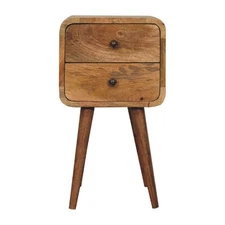 Mini Oak Nightstand: Solid Wood Artisan Furniture