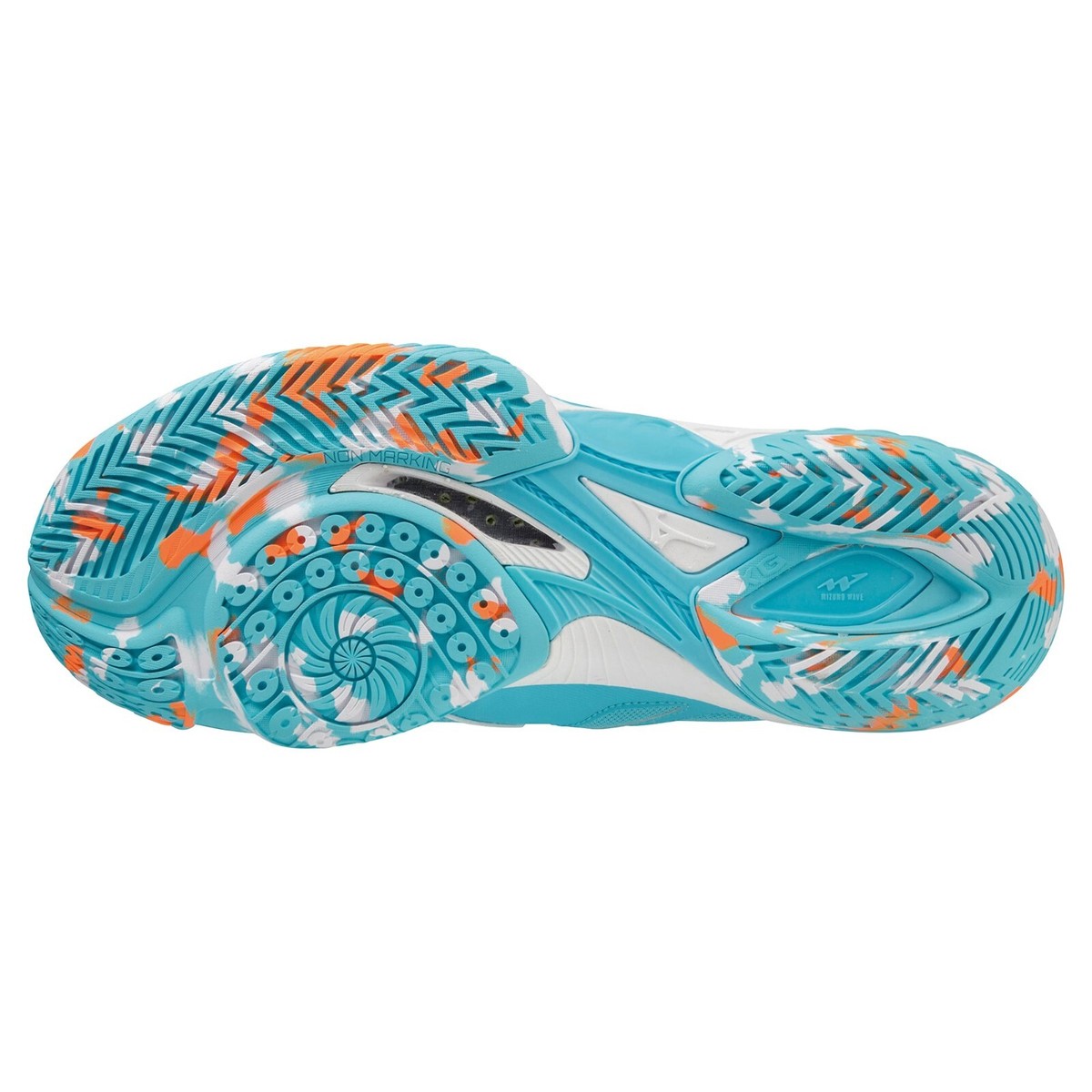 Mizuno Badminton Shoes WAVE CLAW 2 FIT 71GA2117 11 Turquoise
