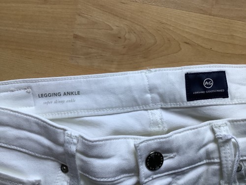 AG Adriano Goldschmied Skinny 5 Pocket Jeans Weiß Gr. 30 NEU - Bild 6 von 7