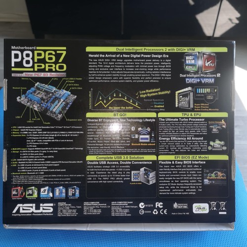ASUS P8P67 Pro Rev.3 B3 + Intel i3-2100 + Cooler – LGA1155 – Fully Tested - Bild 2 von 7