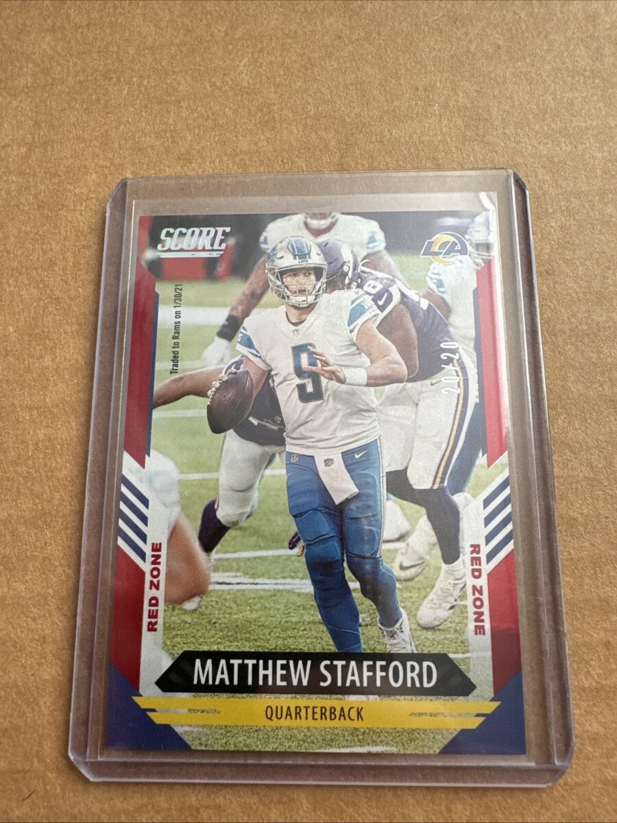 2021 Score Matthew Stanford Red Zone 20/20 SSP SP Red Insert 2021 Score Matthew Stanford Red Zone 20/20 SSP SP Red Insert
