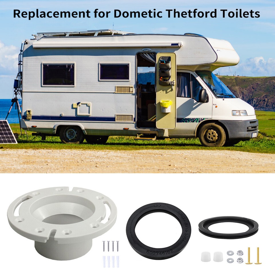 RV Toilet Seal and Socket RV Toilet Flange Kit Replacement for Dometic