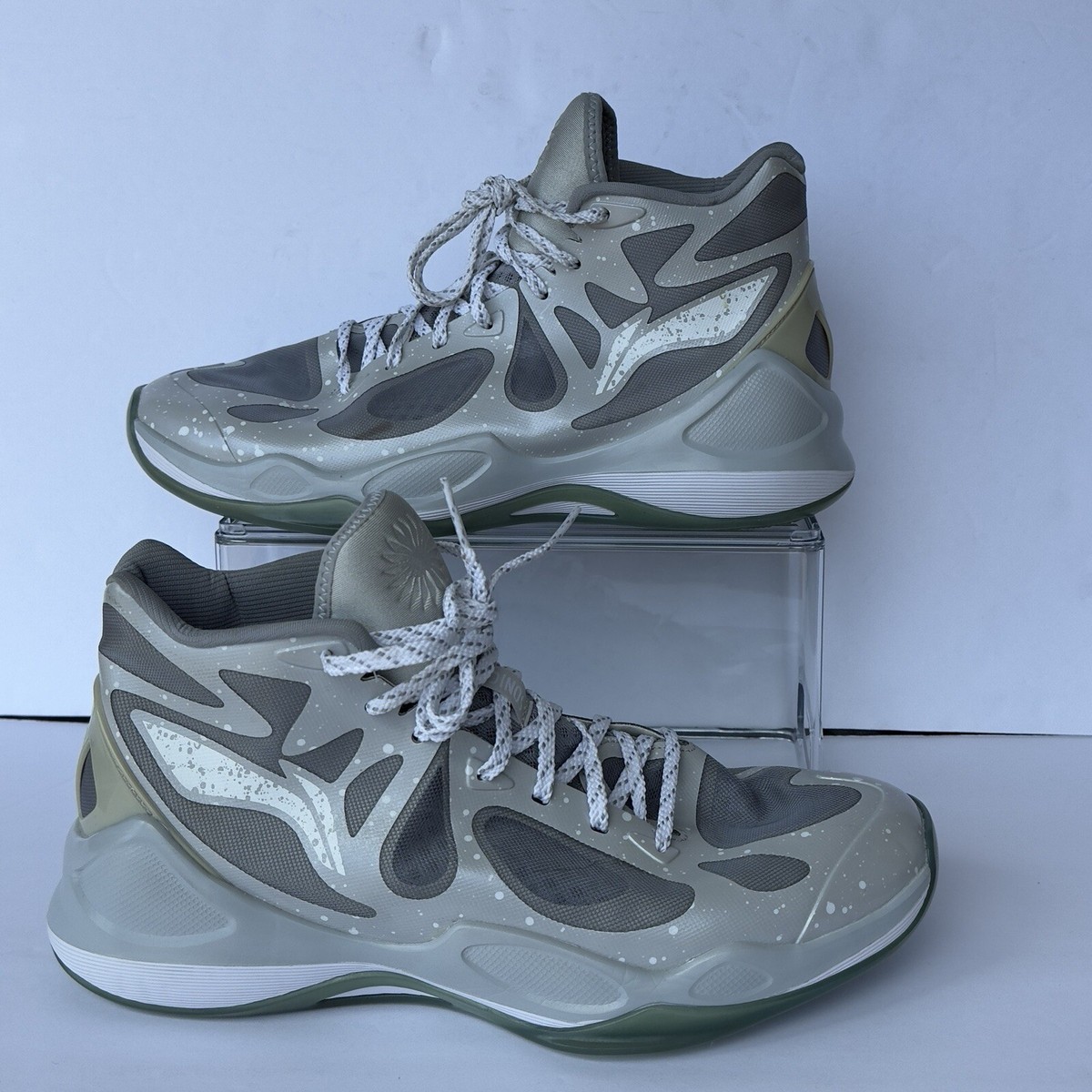 Li-Ning Sonic 4 High 'Grey Aqua' ABPL011-7 | eBay
