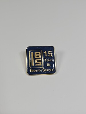 IBS 15 Years of Quality Service Lapel Pin