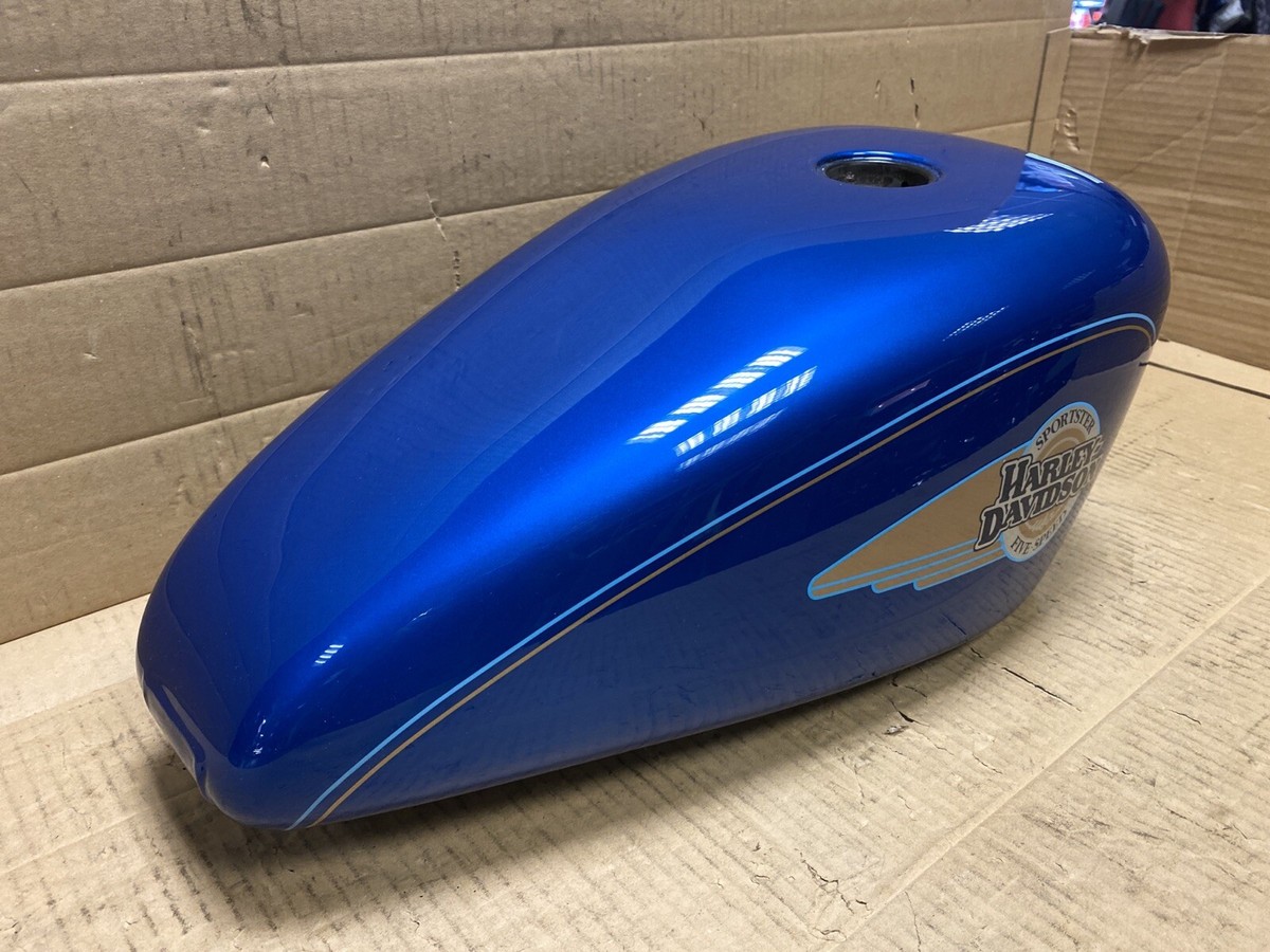 Harley Davidson Sportster 3.3 Gallon Fuel Tank States Blue Pearl