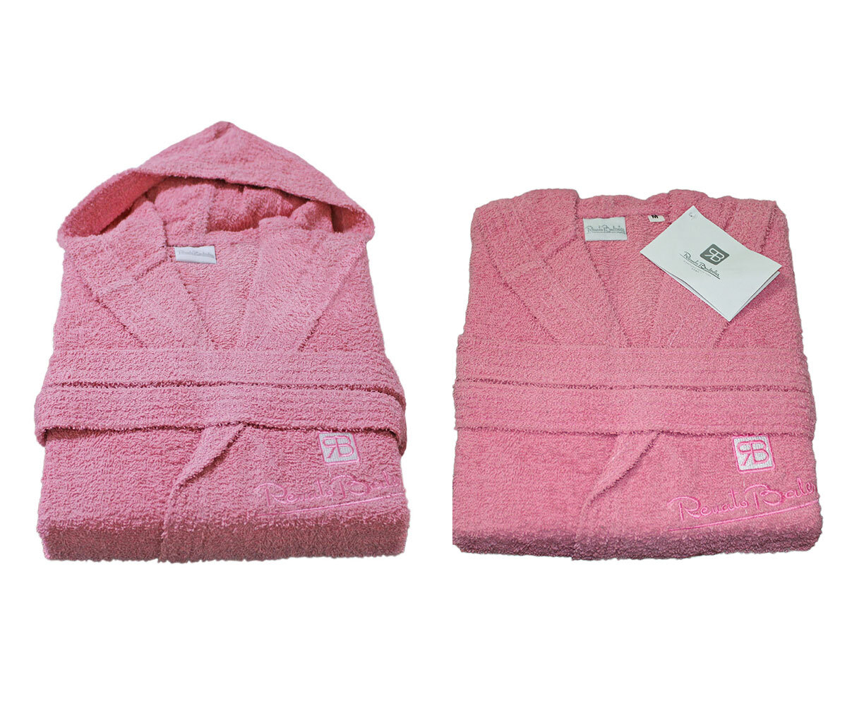 Accappatoio Unisex Renato Balestra - 100% Cotone Con Cappuccio, Tasche E Cintura, Diverse Taglie E Colori - Foto 5