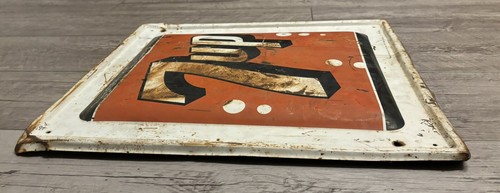 7 UP Embossed Metal Sign 7up Soda Pop Vintage Steel 1960s Stout Co ~St. Louis MO - Picture 3 of 22
