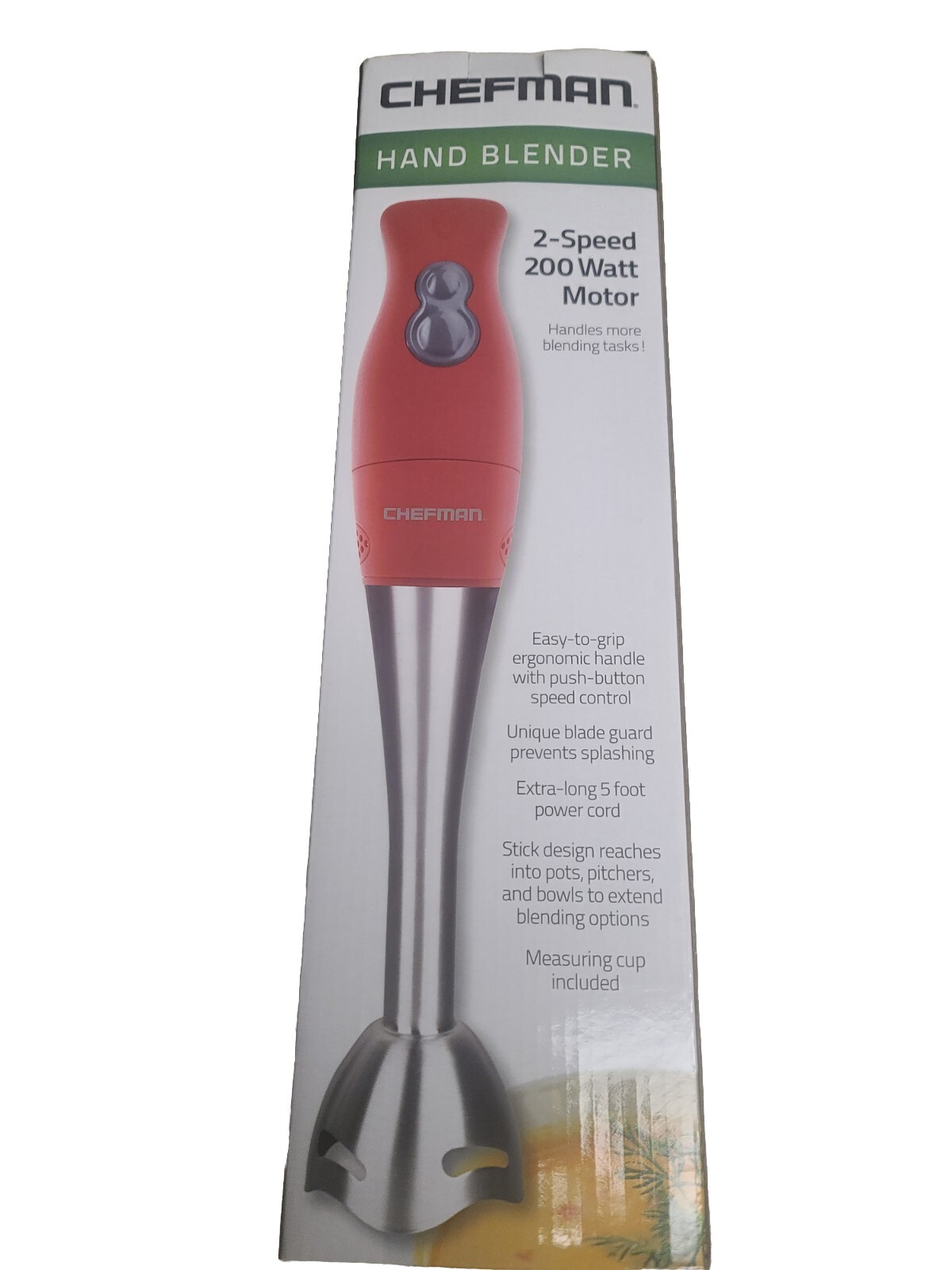 NIB CHEFMAN Hand Blender Kitchen Appliance 2 Speed 200 Watt Motor New in Box eBay