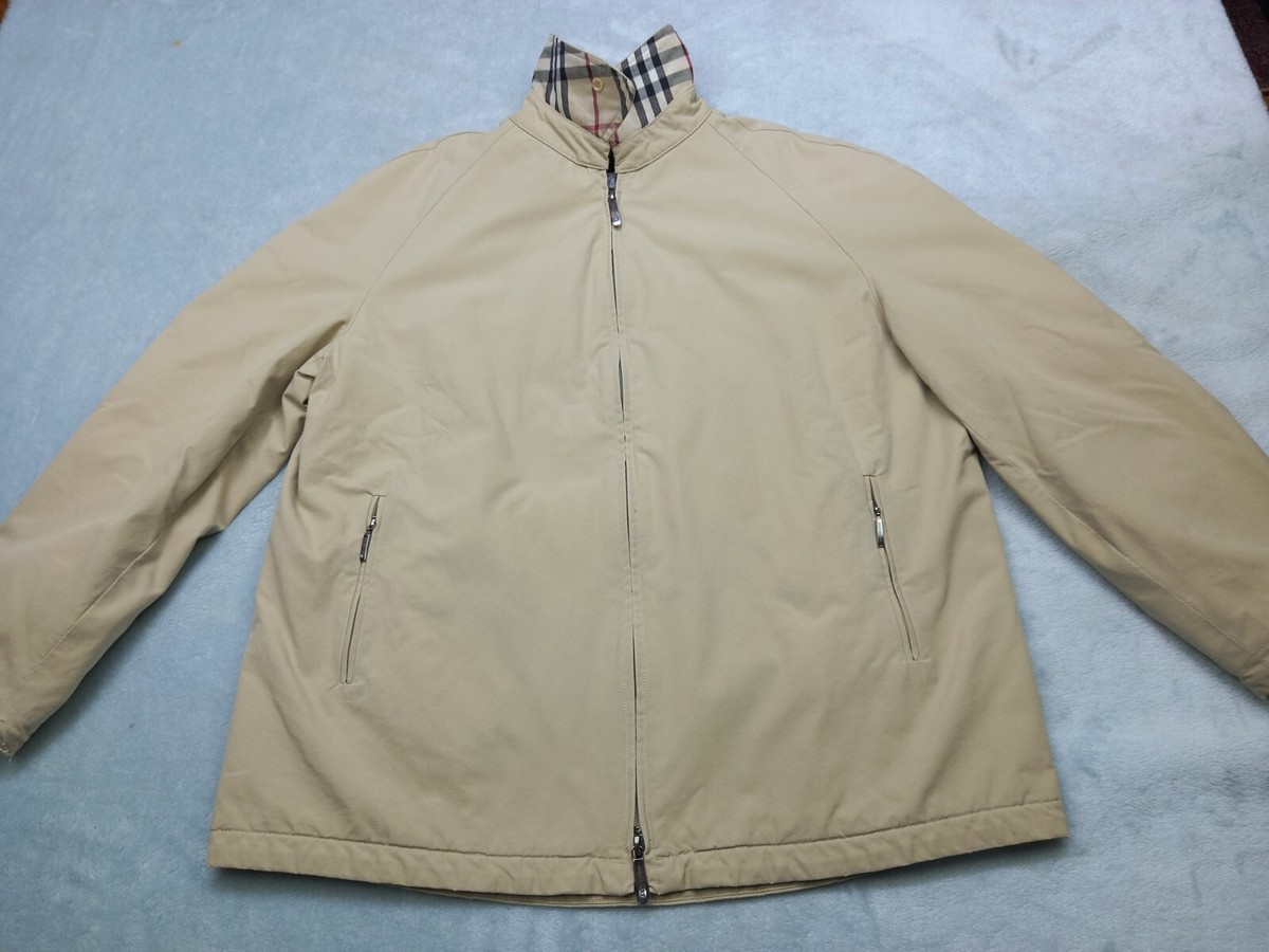 Burberry LONDON Coat 100% Cotton Jacket Nova Check Beige Burberry LONDON Coat 100% Cotton Jacket Nova Check Beige