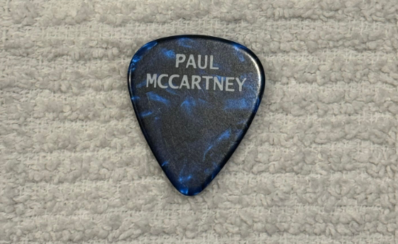 Linda McCartney Paul McCartney ギターピック PAUL McCARTNEY GUITAR PICK STAGE BEATLES NEW YORK RARE