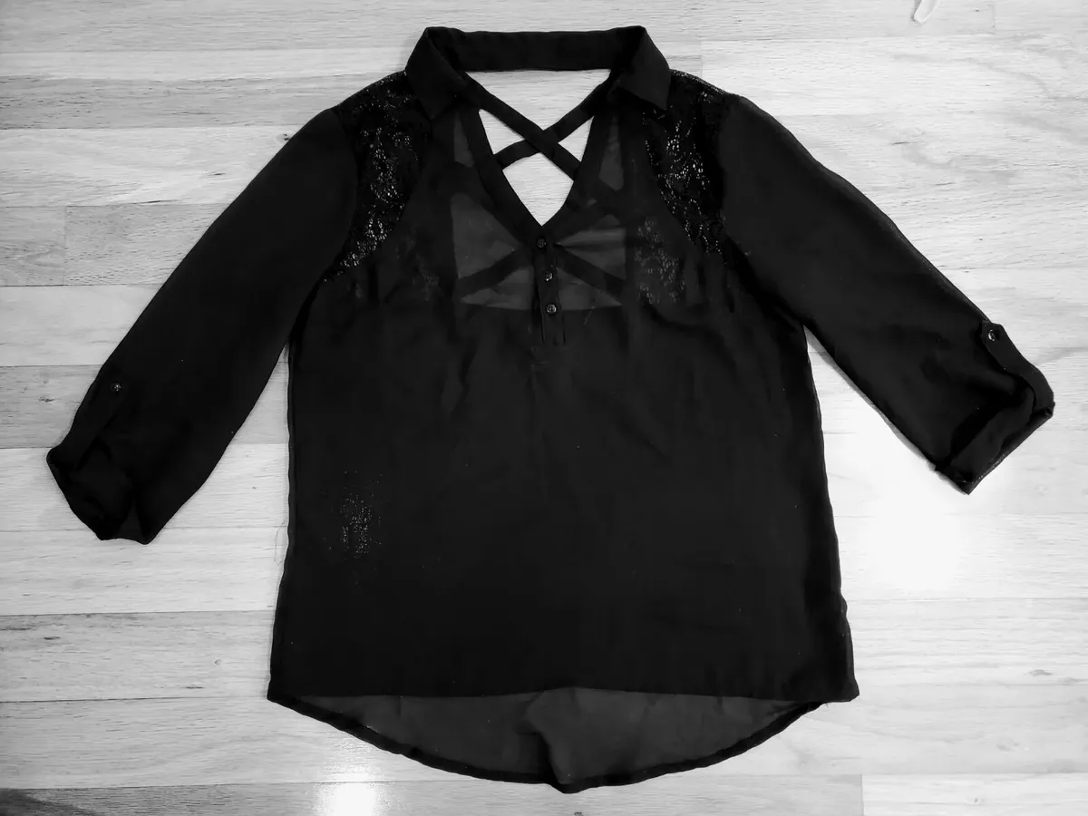 Sheer deals tunic shirt
